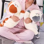 Cat Plush Hugging Pillow, Soft Kitten Stuffed Animal Pillow Toy for Kids and Bedroom Decor